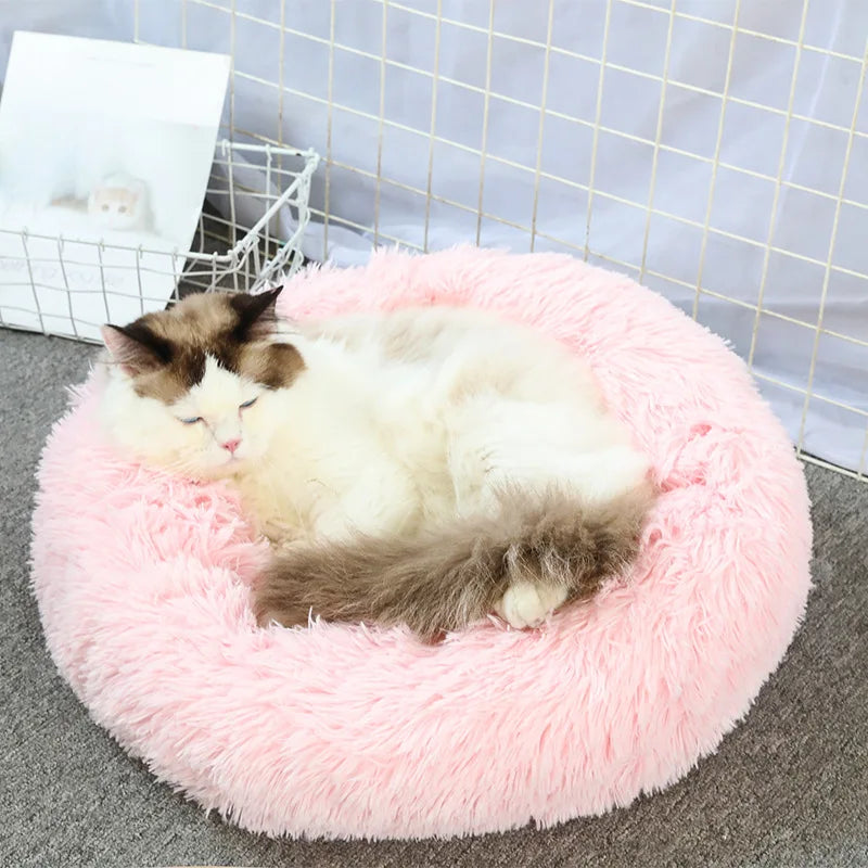 Cloud Comfort: Anti-Anxiety Calming Dog & Cat Bed (Washable Donut)