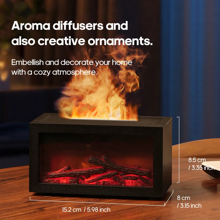 Sacred Flame Mini: Portable Fireplace Aroma Diffuser