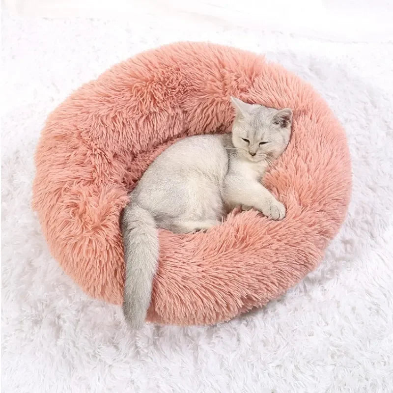 Cloud Comfort: Anti-Anxiety Calming Dog & Cat Bed (Washable Donut)