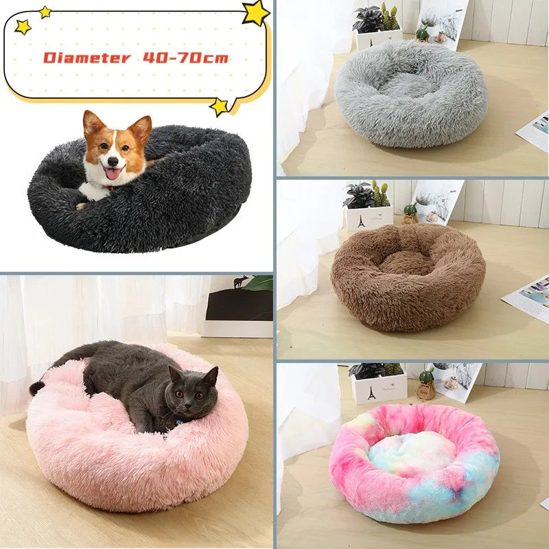 Cloud Comfort: Anti-Anxiety Calming Dog & Cat Bed (Washable Donut)