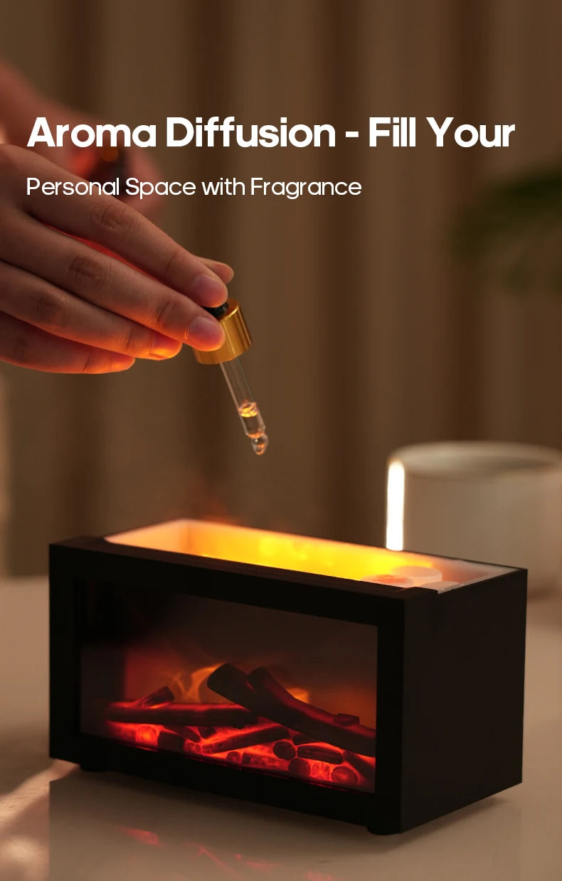 Sacred Flame Mini: Portable Fireplace Aroma Diffuser