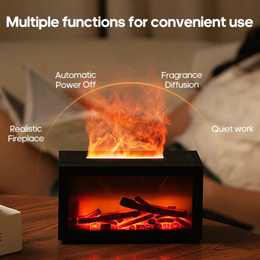 Sacred Flame Mini: Portable Fireplace Aroma Diffuser
