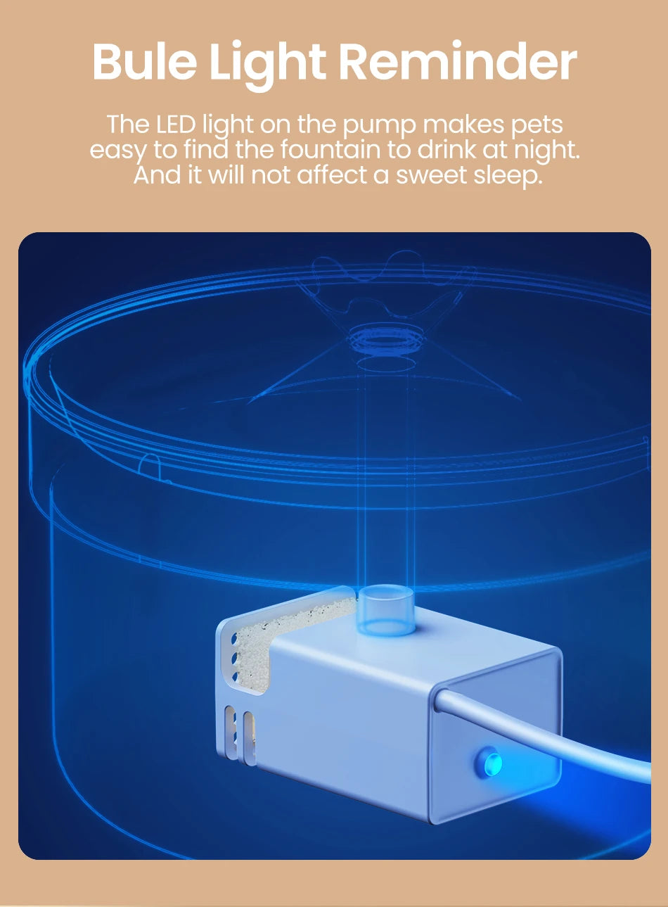 PureStream: Stainless Steel Hygienic Pet Fountain (Ultra-Quiet)