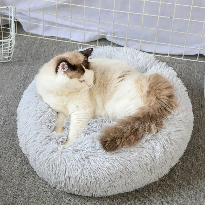 Cloud Comfort: Anti-Anxiety Calming Dog & Cat Bed (Washable Donut)