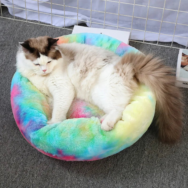 Cloud Comfort: Anti-Anxiety Calming Dog & Cat Bed (Washable Donut)