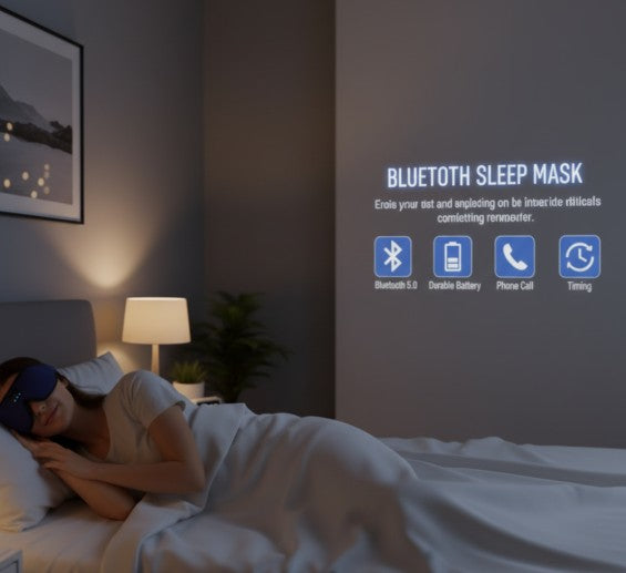 Deep Sleep Sanctuary: Bluetooth Sleep Mask Headphones & 100% Blackout